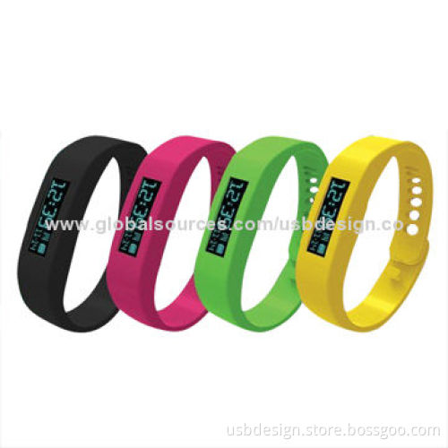 Best Sports Monitor Low-price Healthy Bracelets for Activities, Made of Silicone Material